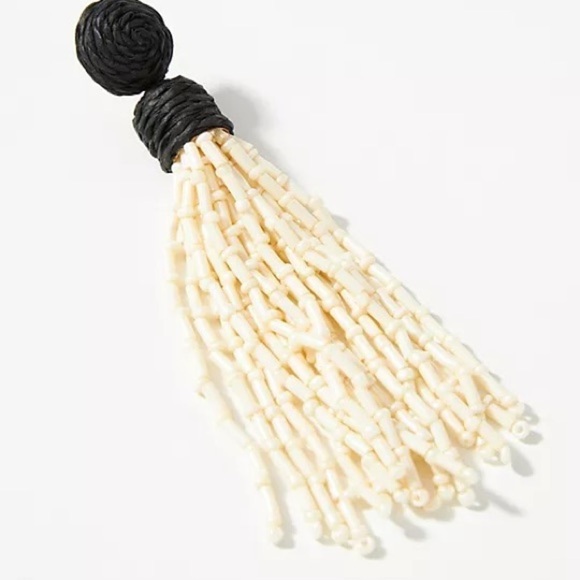 Anthropologie Tassel  Drop Beaded Earrings - Picture 3 of 3